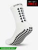 GRIP SOCKS 2.0  MidCalf Length - White - WAREHOUSE SALE BUY 1 GET 1 FREE - Gain The Edge Official