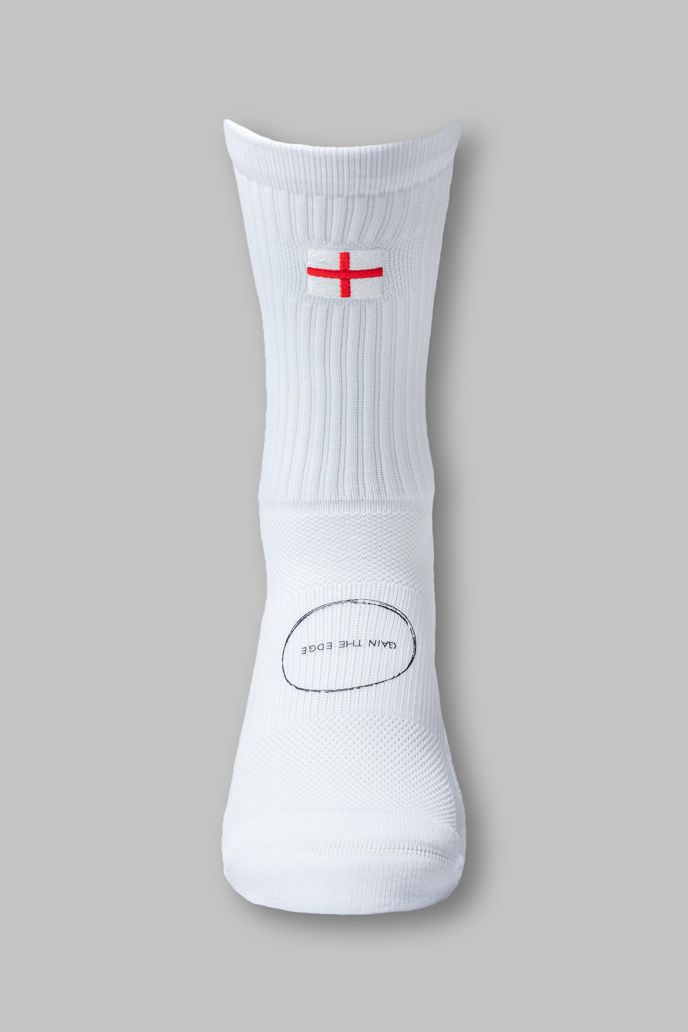 FLAG GRIP SOCKS 2.0  MidCalf Length - White - Gain The Edge Official