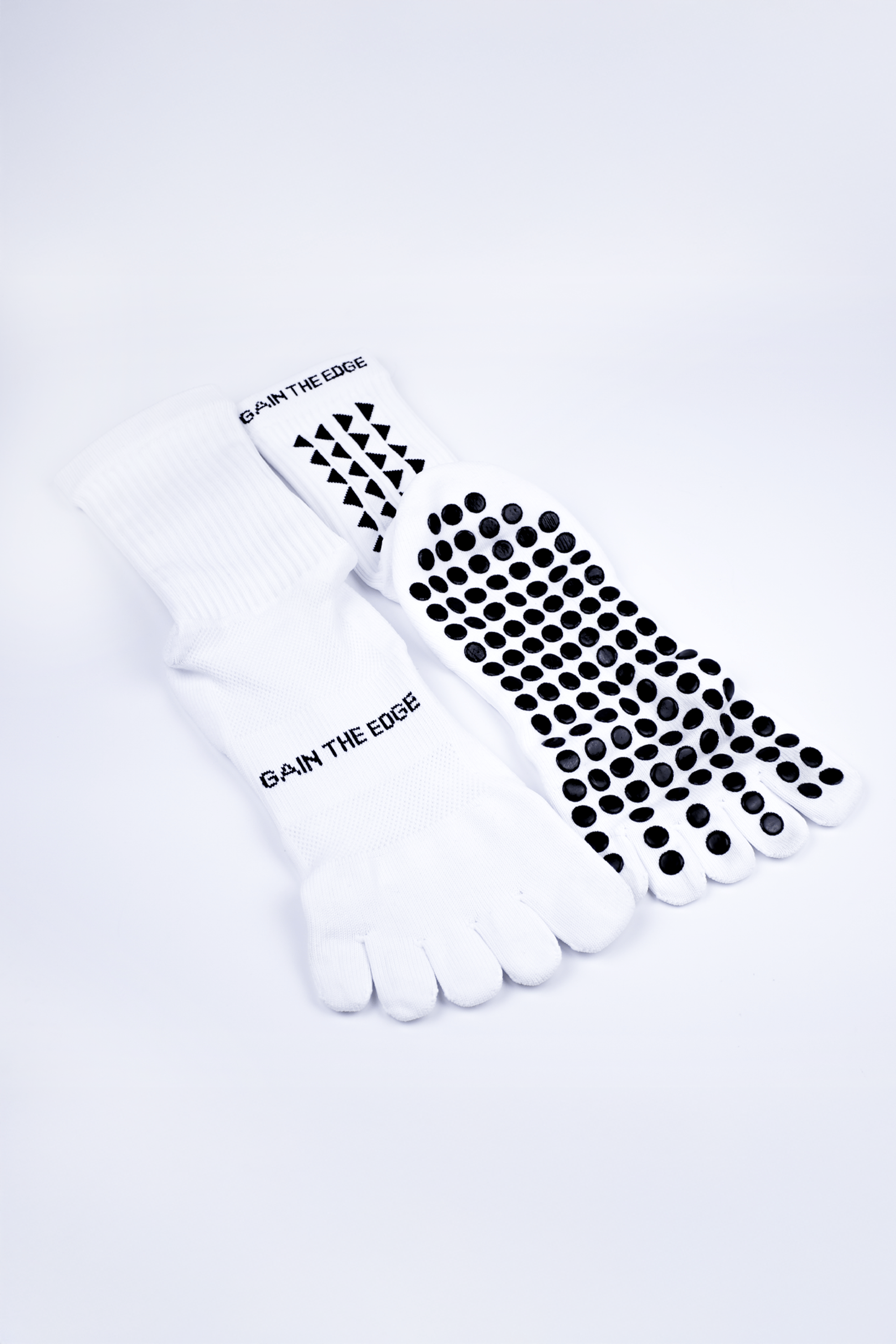 BAREFOOT GRIP SOCKS 3.0 MidCalf Length - White - Gain The Edge Official