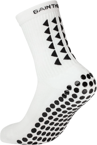 LIMITED EDITION GRIP SOCKS 2.0 - White & Red – Gain The Edge Official
