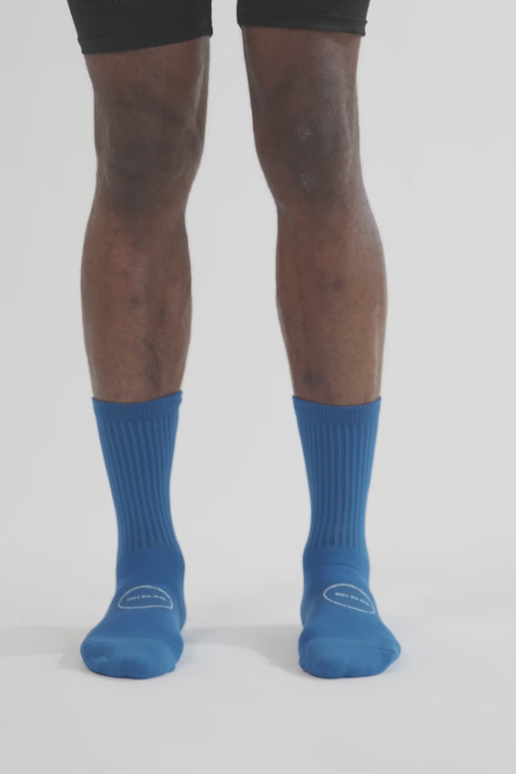 Pure Grip Socks - Royal Blue & White | Evangelista Sports