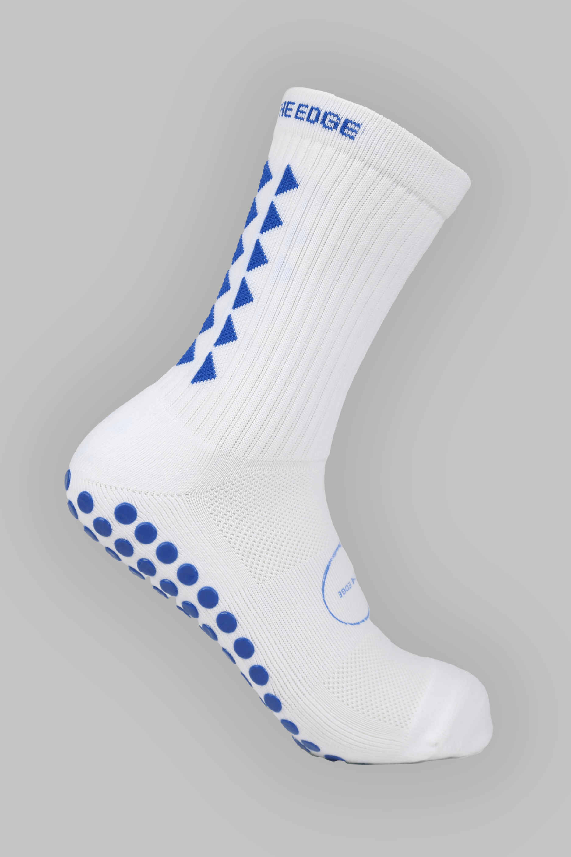 LIMITED EDITION GRIP SOCKS 2.0 - White & Blue - Gain The Edge Official