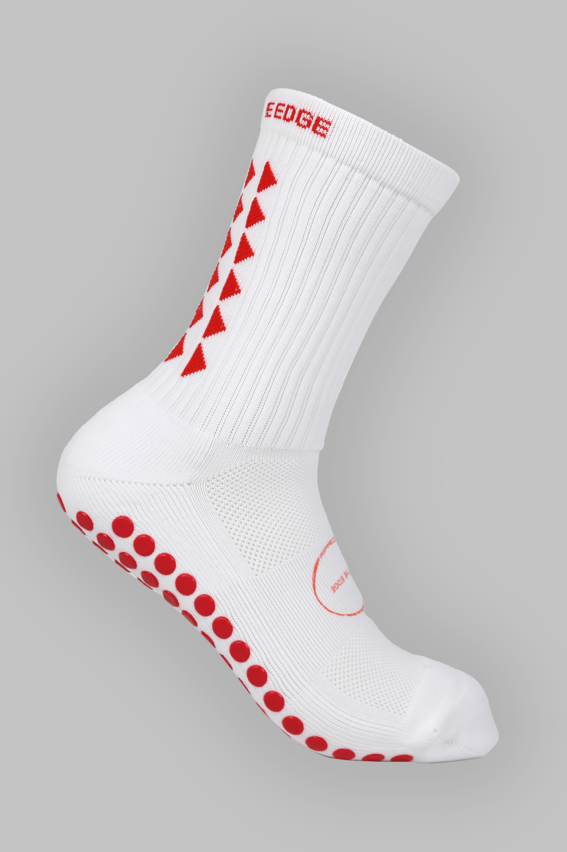 LIMITED EDITION GRIP SOCKS 2.0 - White & Red – Gain The Edge Official