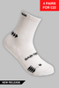 Running Socks Quarter Length - White - Gain The Edge Official