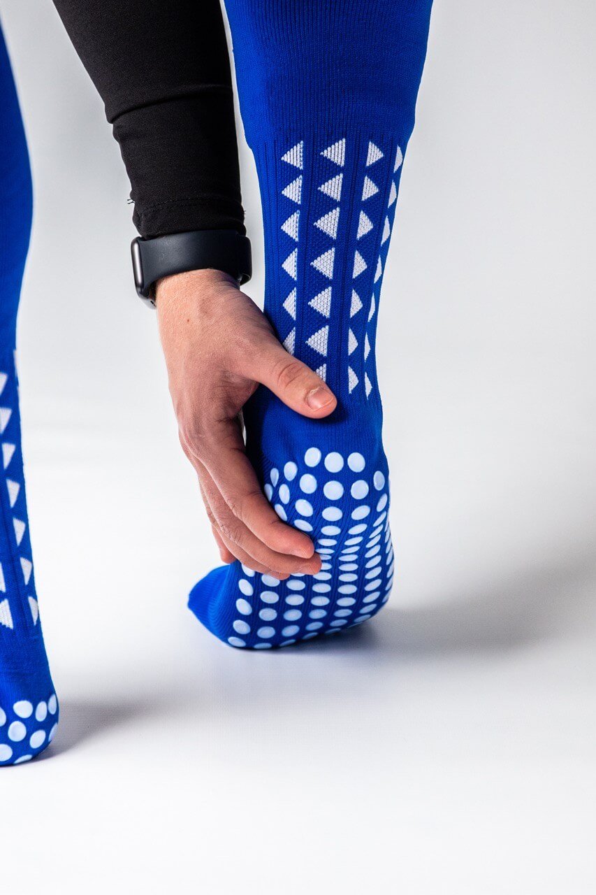 GRIP SOCKS 2 0 Full Length Blue Gain The Edge Official GRIP SOCKS 2 0 Full Length Blue Gain The Edge Official