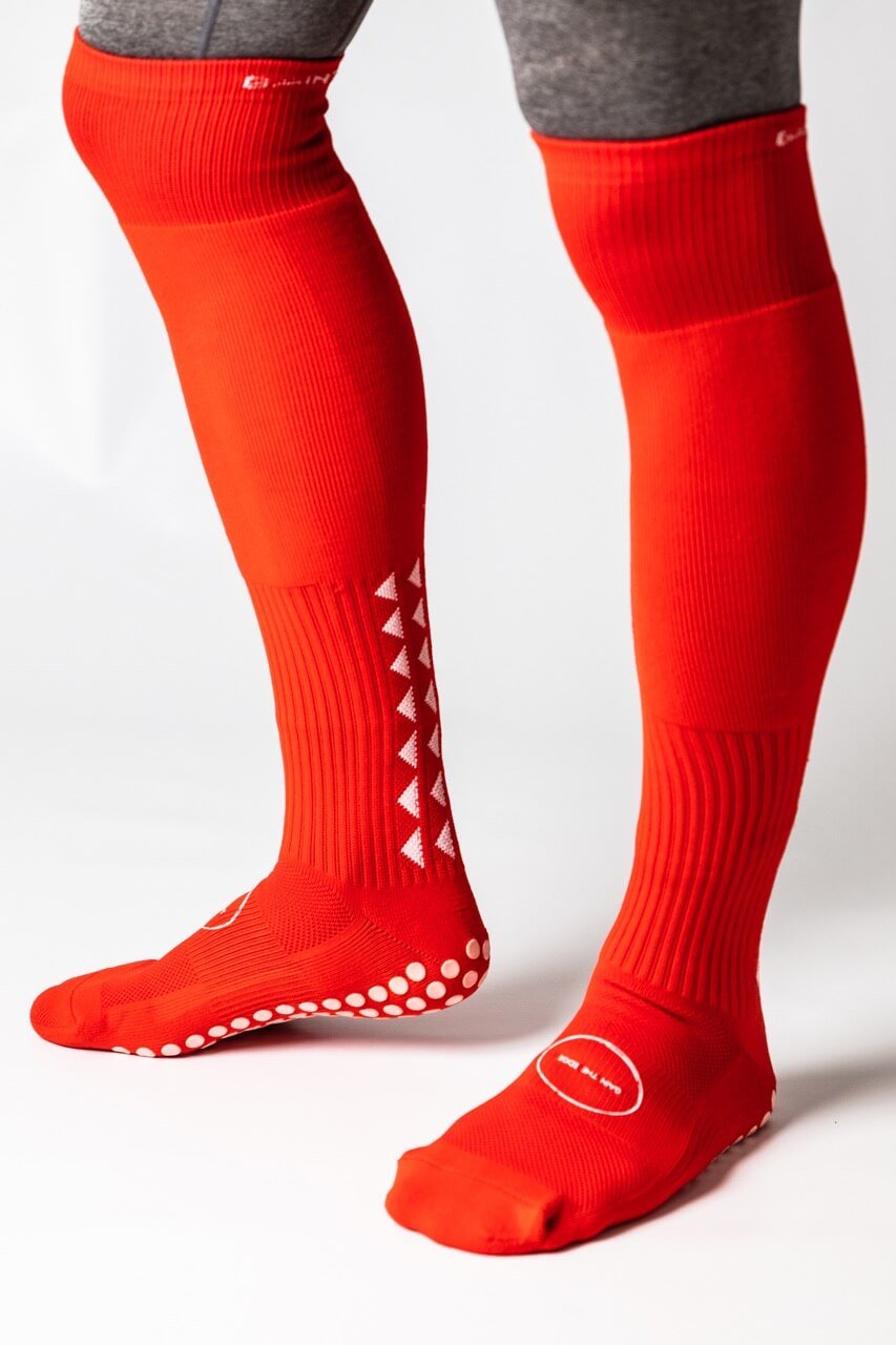 GRIP SOCKS 2.0 MidCalf Length - Red – Gain The Edge Official