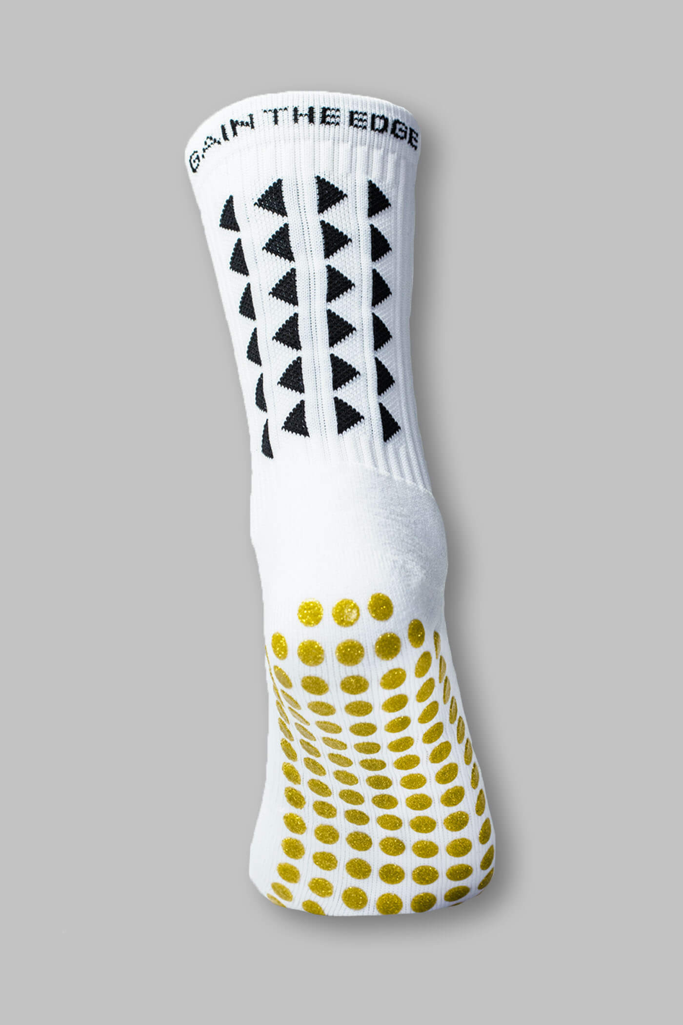 LIMITED EDITION GRIP SOCKS 2.0 - White & Gold Grip - Gain The Edge Official